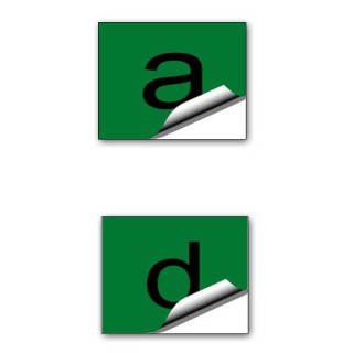 Označenie "A" "D" samolepka