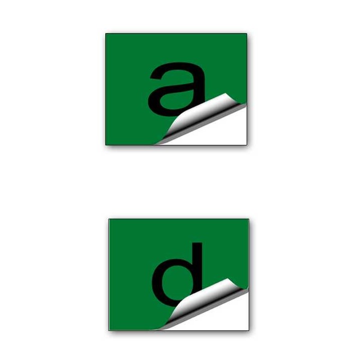 Označenie "A" "D" samolepka