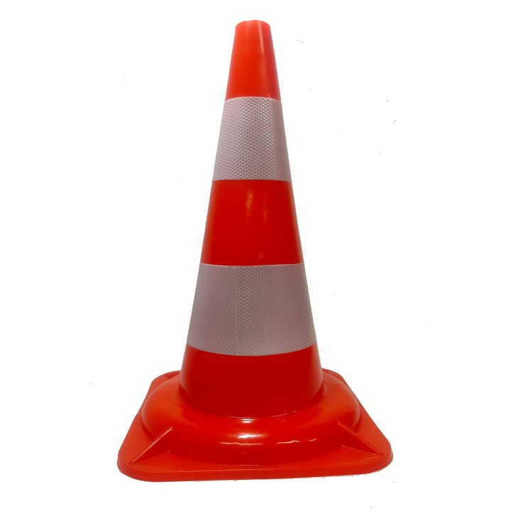 Cestársky kužeľ 45 cm reflexný – oranžový