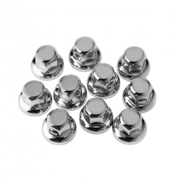 Chrómový kryt matice disku dlhý 5,3 cm (32 / 33 mm)