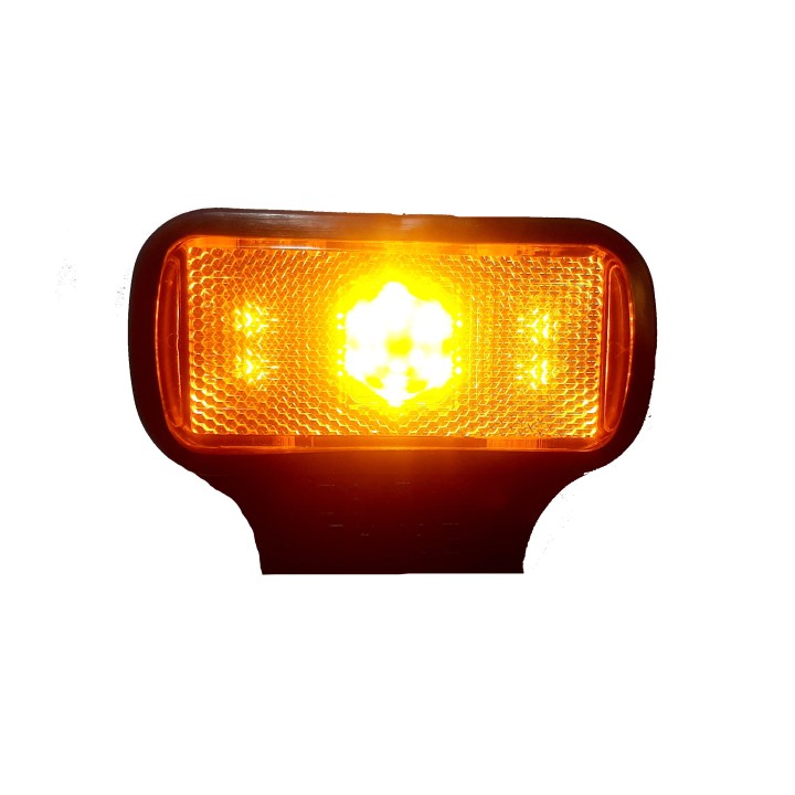 Obrysové svetlo oranžové s odrazkou a držiakom 10 LED