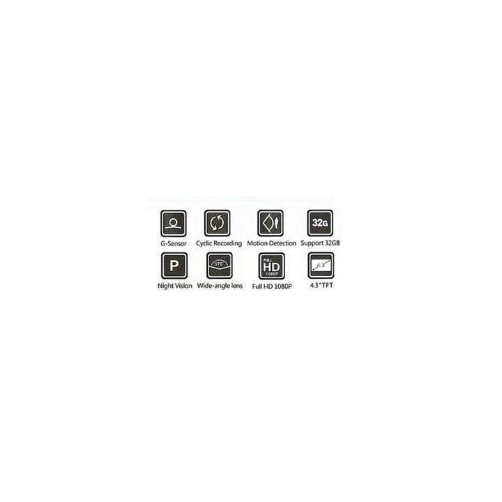 Spätné zrkadlo s Full HD kamerou a 4.3" displejom