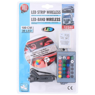 Dekoratívny RGB LED pásik 12/24V s diaľkovým ovládaním