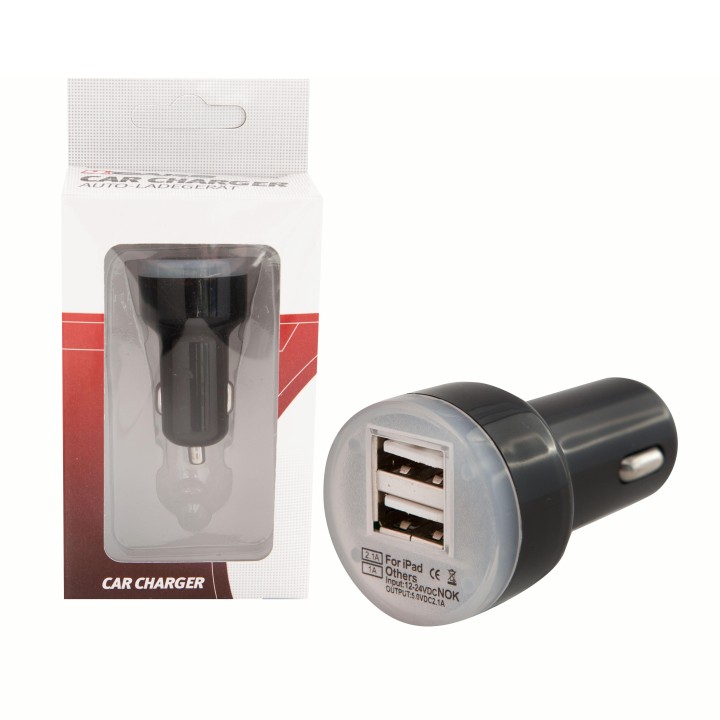 USB autonabíjačka do zapaľovača 12V/24V – 2 porty
