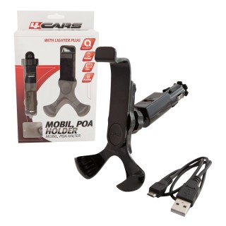 Držiak na mobil a GPS s nabíjaním do zapaľovača