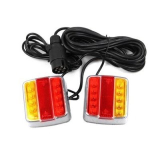 Koncové svetlo príves na magnet LED -SADA