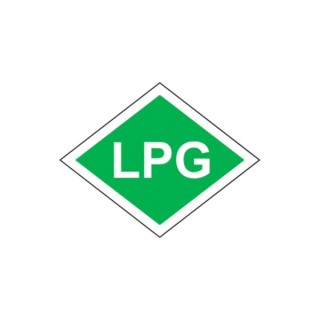 Samolepka označenie LPG – nereflexná