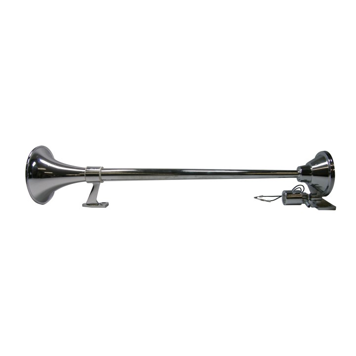 Fanfára vzduchová 390 mm 24V – 1-hlasná chróm