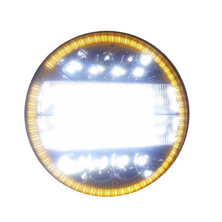 Svetlomet pracovný okrúhly LED 114W s obrysovým svetlom