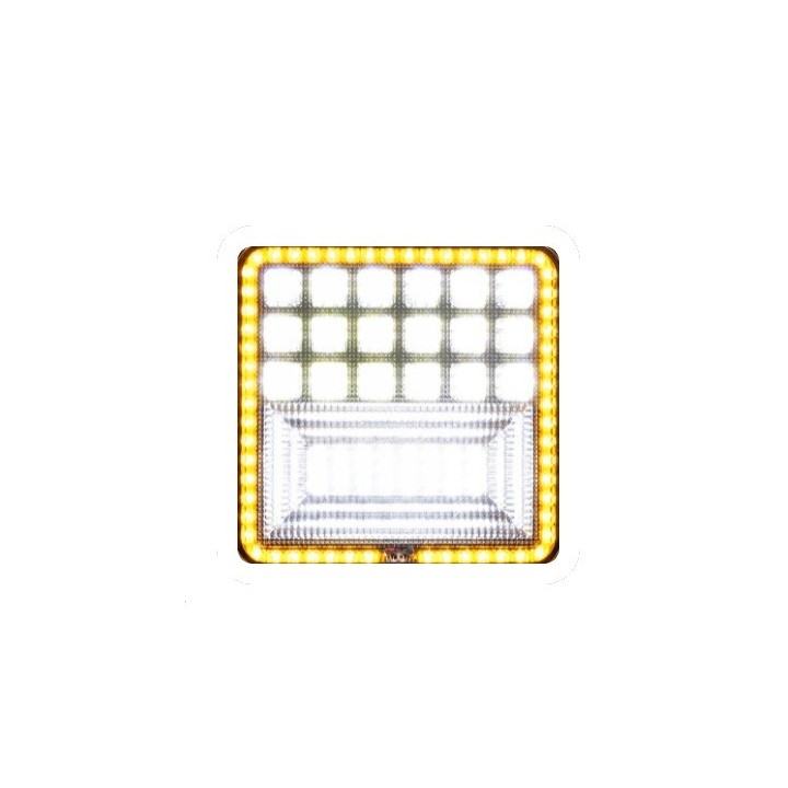 Svetlomet pracovný 107 x 107 LED 126W s obrysovým svetlom