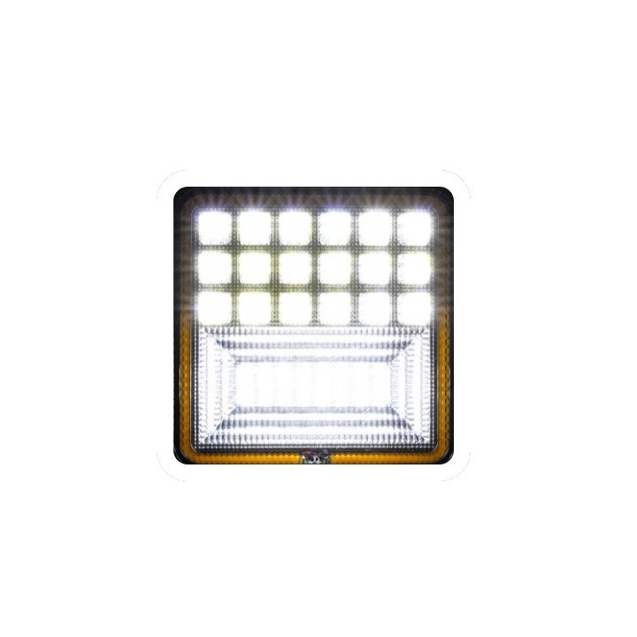 Svetlomet pracovný 107 x 107 LED 126W s obrysovým svetlom