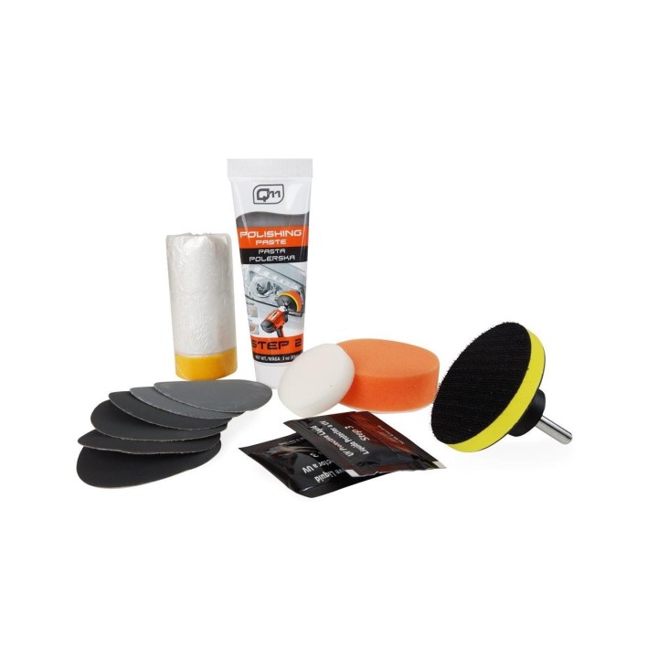 Súprava na leštenie svetlometov s UV ochranou – kompletný set