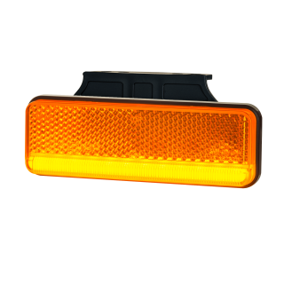 Pozička 102x35 oranžová LED s držiakom