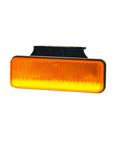 Pozička 102x35 oranžová LED s držiakom