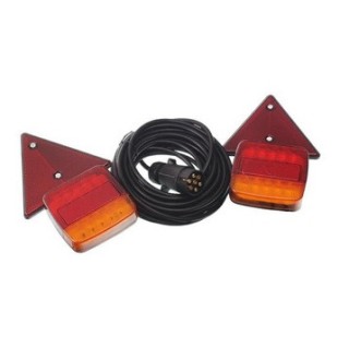 Koncové svetlo príves na magnet LED -SADA bez trojuholíka
