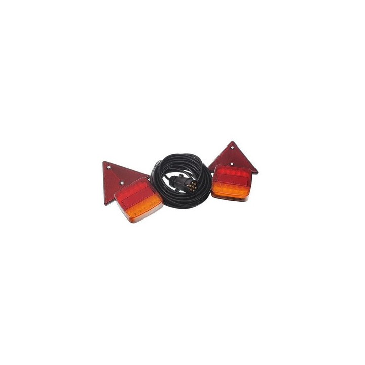 Koncové svetlo príves na magnet LED -SADA bez trojuholíka