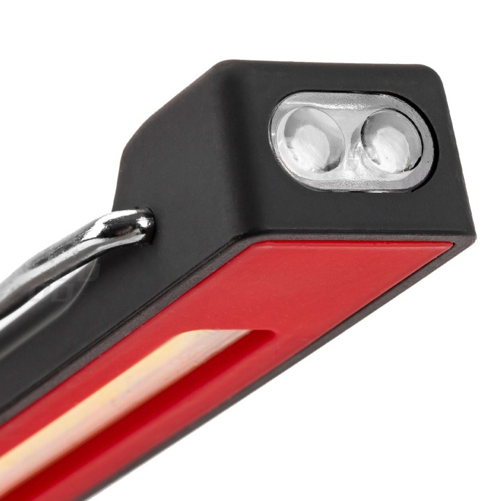 Pracovná LED lampa 3W – dlhá, nabíjateľná 230V/12–24V