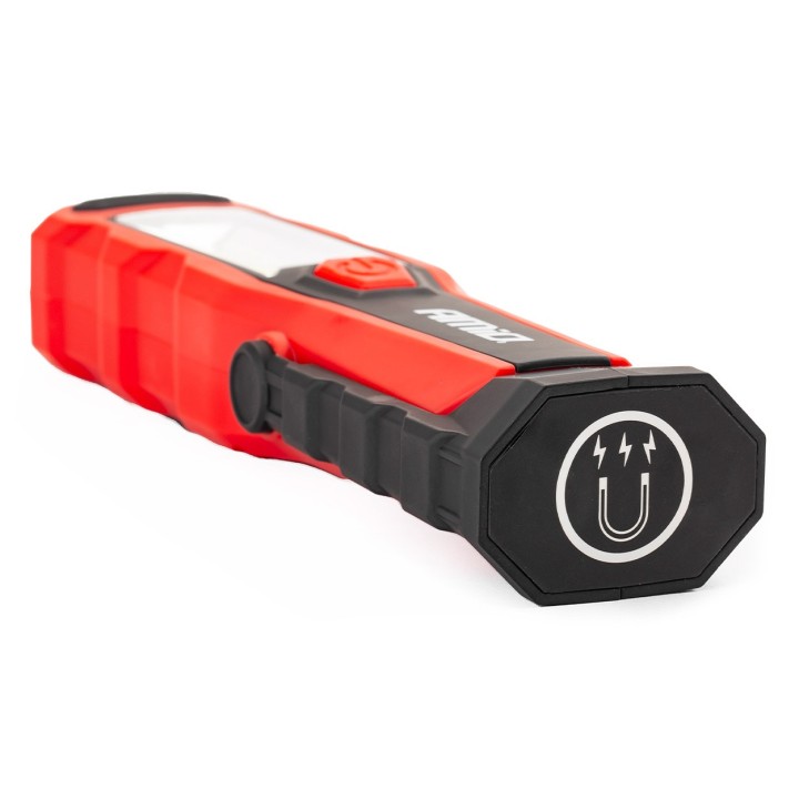 LED pracovná lampa 3W – magnetická, nabíjateľná 230V/12–24V