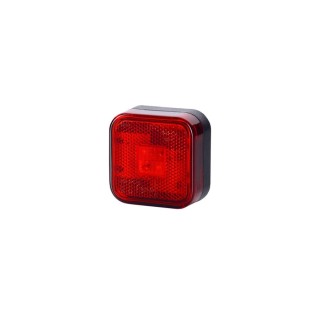 Pozička 67x67 červená LED