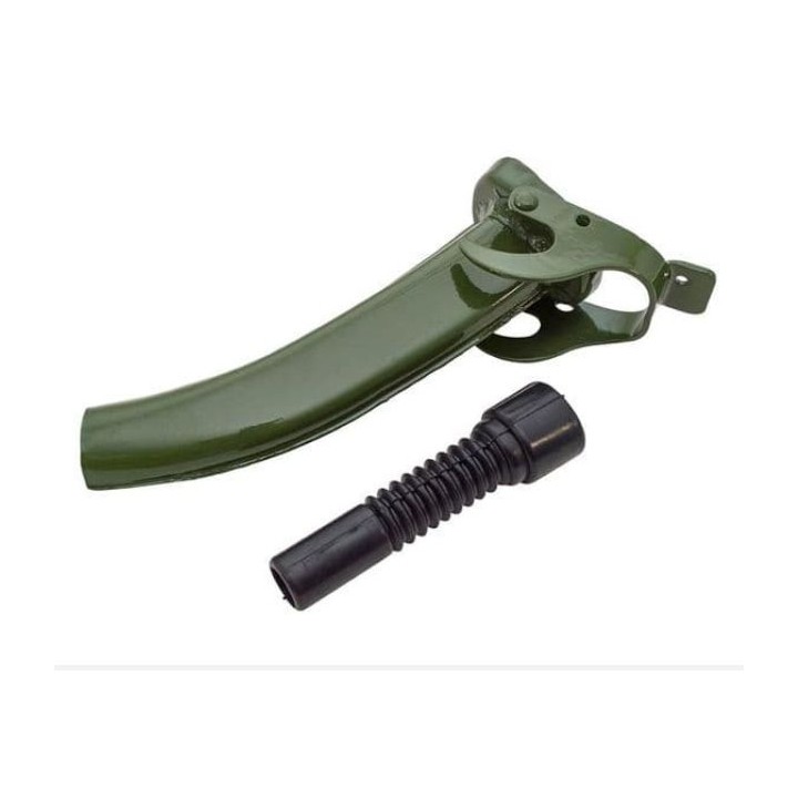 Nalievacie hrdlo na kovovú bandasku s tesnením a hubicou