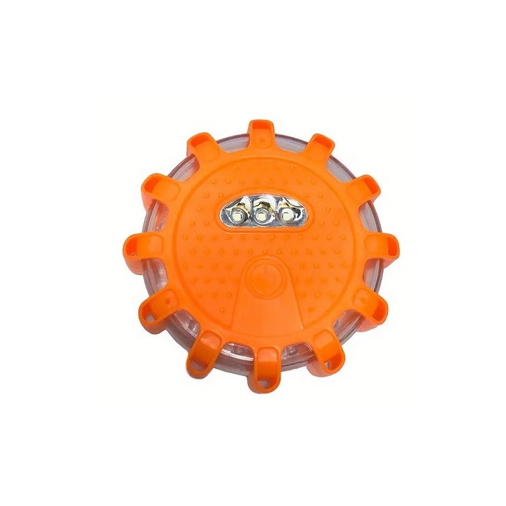 Svetlomet výstražný okrúhly 15 LED, 100mm