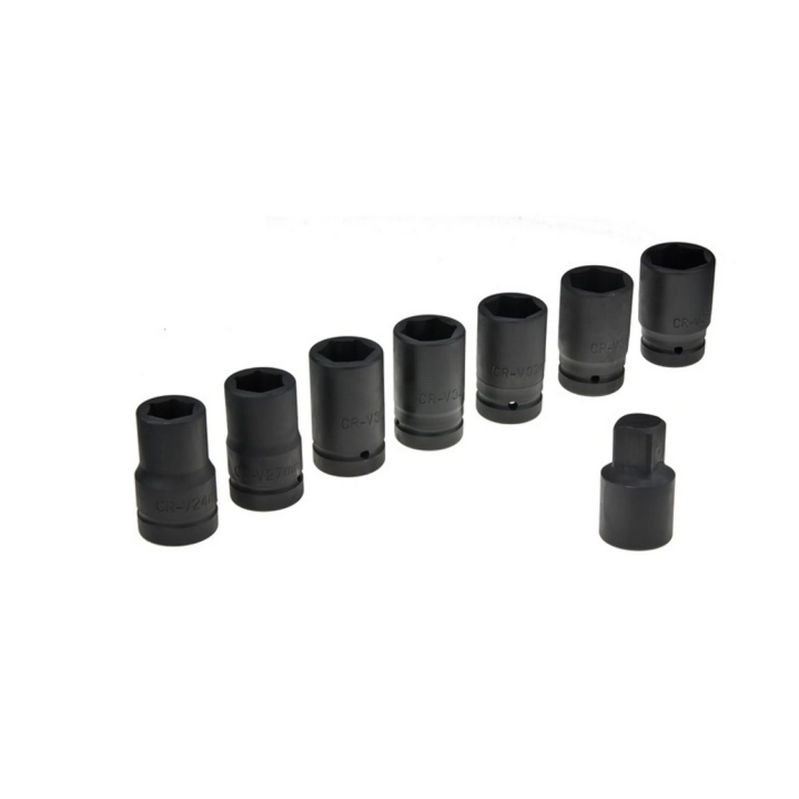Posilový kľúč na kolesá 1:58 – Sada 8 nástrčiek (21-38 mm)