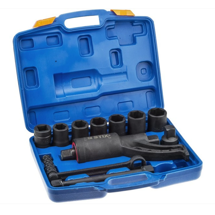 Posilový kľúč na kolesá 1:58 – Sada 8 nástrčiek (21-38 mm)