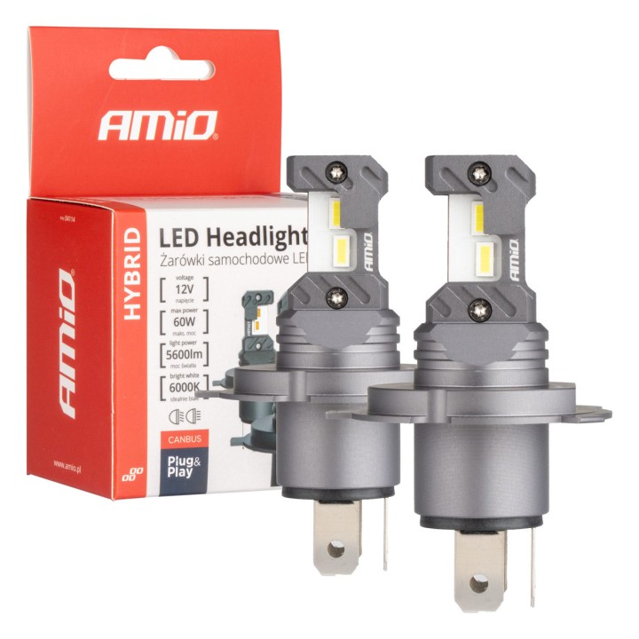 Žiarovka LED H4/H19 12V 6000k Canbus Hybrid