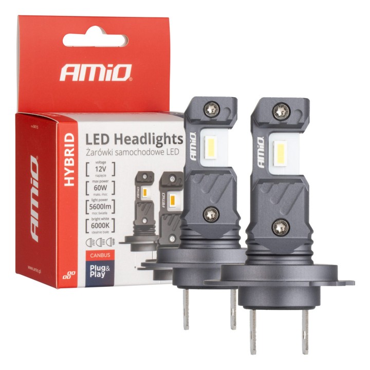 Žiarovka LED H7/H18 12V 6000k Canbus Hybrid