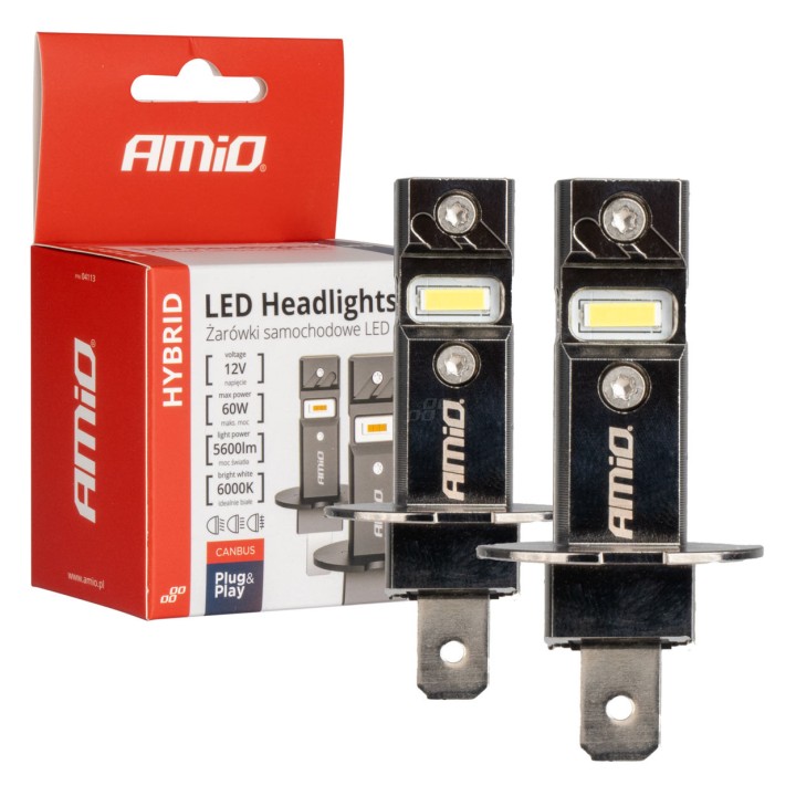 Žiarovka LED H3 12V 6000k Canbus Hybrid