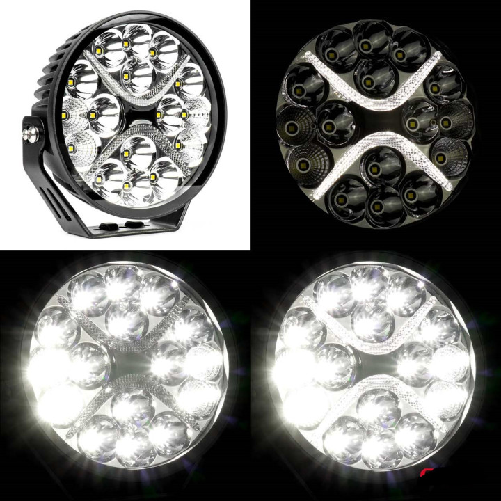 Svetlomet diaľkový okrúhly 180mm LED 9600Lm