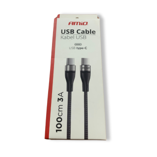 Nabíjací kábel USB-C na USB-C 3A – 1m
