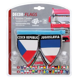 Dekoračný pás s vlajkami štátov EÚ do kamióna