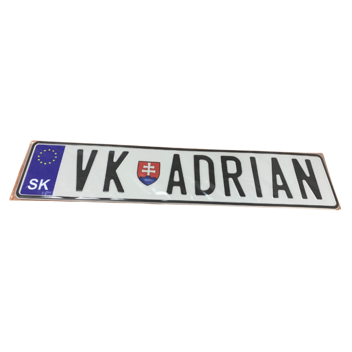 Výroba dekoračnej tabuľky s vlastným textom (hliník)