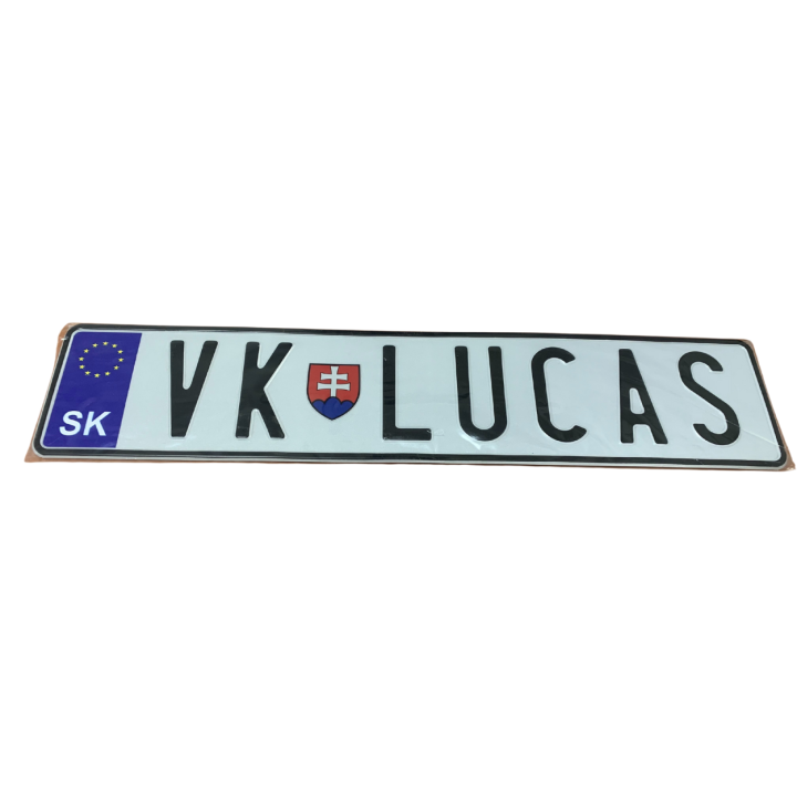 Výroba dekoračnej tabuľky s vlastným textom (hliník)