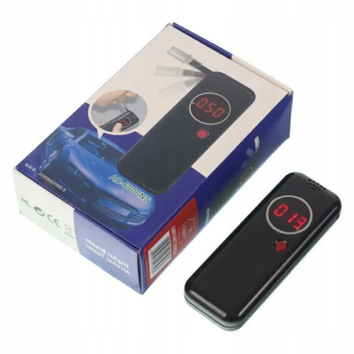 Digitálny alkohol tester GMP + 6 náustkov a puzdro | TRUCKERSHOP.SK