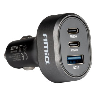 Výkonná 85W autonabíjačka USB-C (PD 65W) pre notebooky a mobily