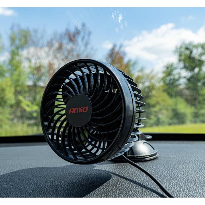 Auto ventilátor 12V s prísavkou na sklo (4.5")