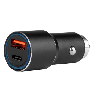 Výkonná nabíjačka do auta 38W USB + USB-C QC 3.0