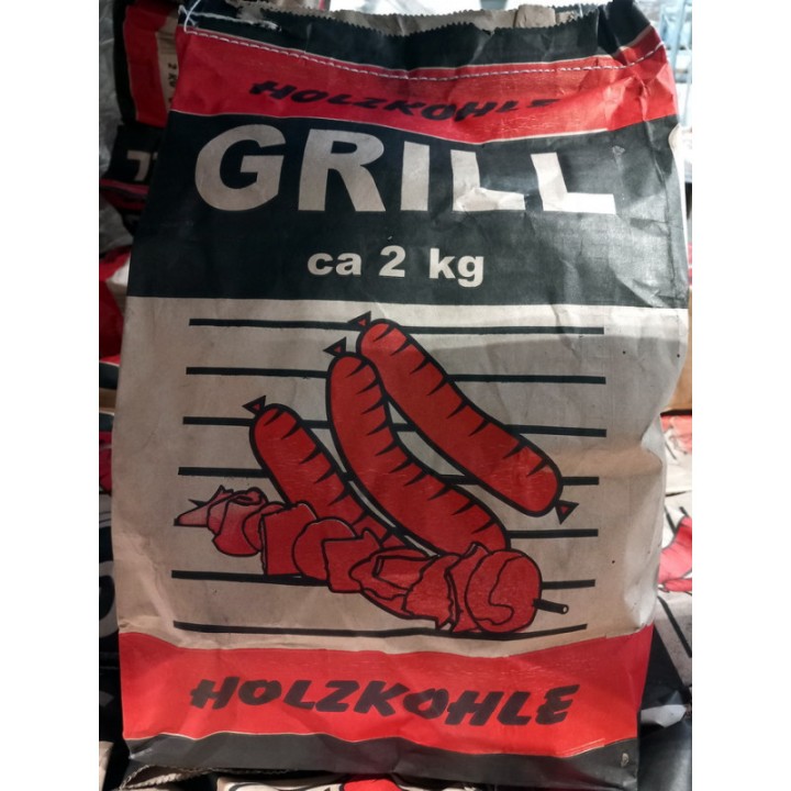 Kvalitné drevené uhlie 2 kg – Vysoká výhrevnosť, Nízky prach