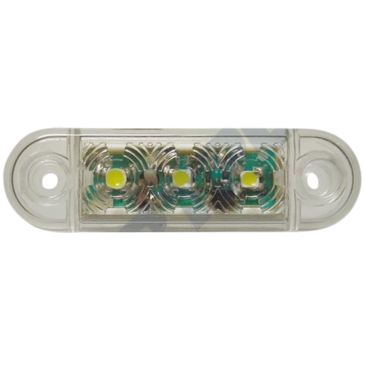 Pozička 65x19 biela LED 0413