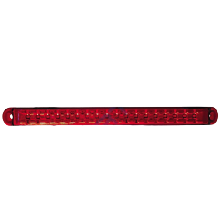 Pozička 252,5x23 červená LED 0411