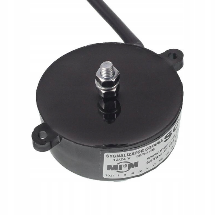 Cúvací alarm 12/24V okrúhly – 75-90 dB, Ø 56 mm