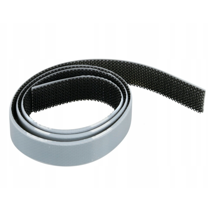 Samolepiaci suchý zips Duotec 25 x 1000 mm – čierny