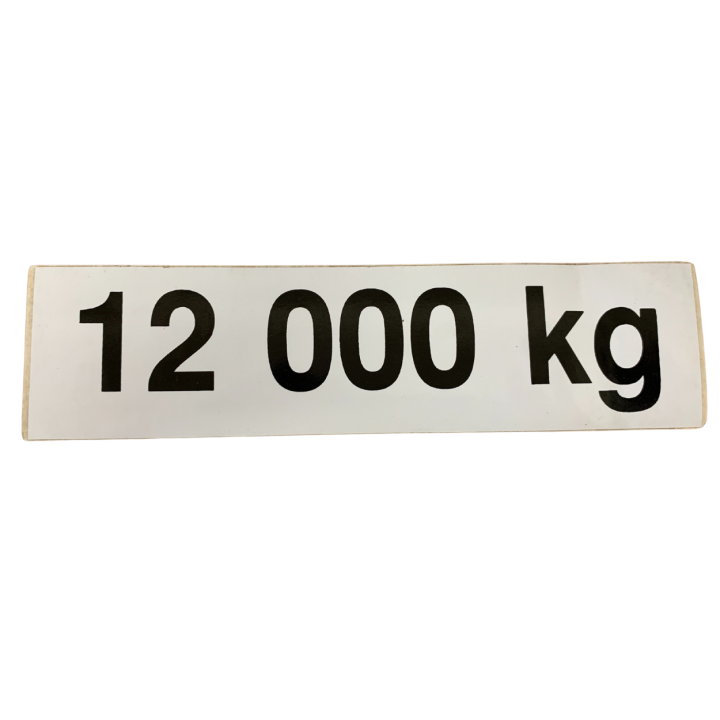 Označenie hmotnosti KG