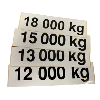 Označenie hmotnosti KG