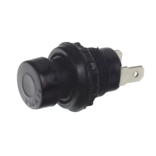 Spínač tlačítkový, čierny