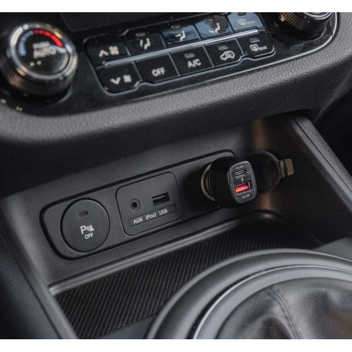 Rýchla autonabíjačka QC + PD 20W (USB-A + USB-C)