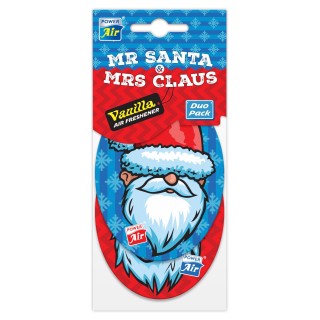 Vianočný osviežovač vzduchu 2v1 Santa & Clausová – Vanilka