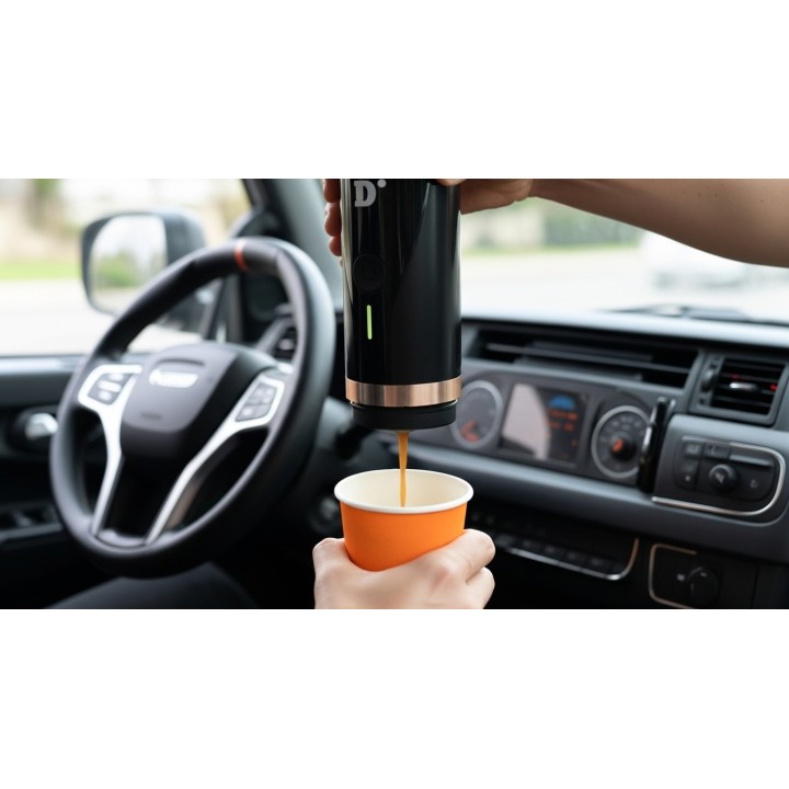 Prenosný kávovar DINIWID K1 (12V) – Espresso 20 bar na kapsule